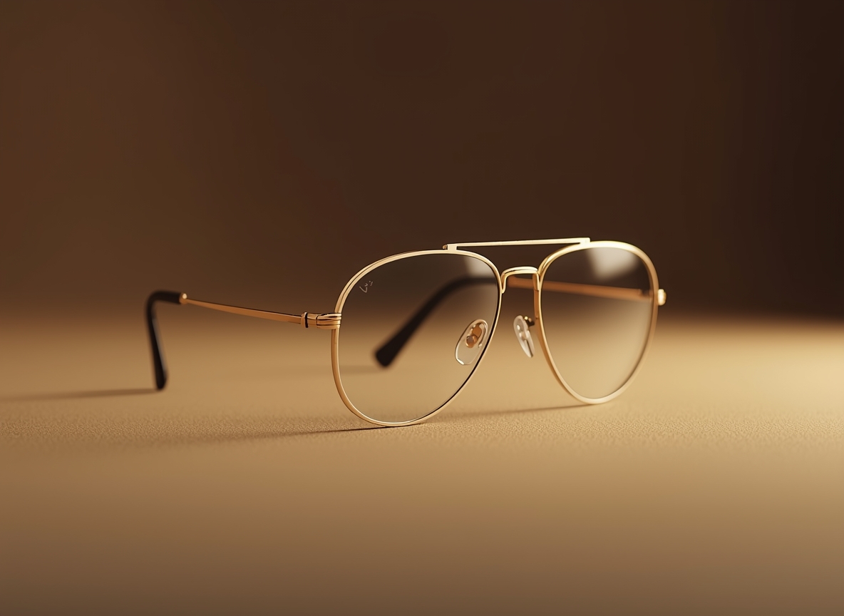 Timeless aviator style eyewear